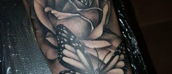 60+ Amazing Rose & Butterfly Tattoos & Designs With Meanings